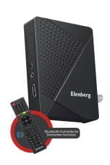 Elenberg Çanaklı Çanaksız İnternet Tv Destekli Bluetooth Kumandalı Full HD Uydu Alıcı