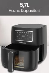 Goldmaster Versay 1700w Xl Dokunmatik 8 Ön Ayarlı Cam Kapaklı Hazne Aydınlatmalı Airfryer Sıcak Hava Fritözü