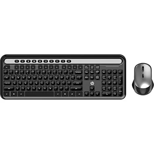 Hp CS500 Siyah Kablosuz İngilizce Q Slim Klavye + Mouse Set