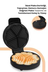 Goldmaster Goldy Rose Gold 1000 Watt Taşmayı Önleyen Derin Plakalı Aşırı Isınmaya Dayanıklı Waffle Makinesi