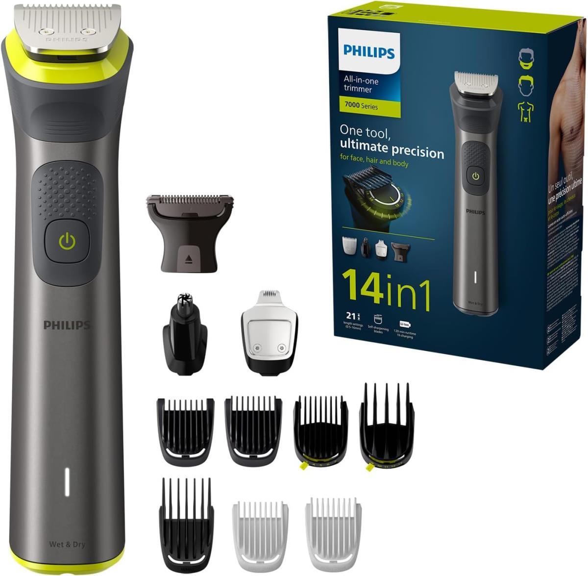 Philips 14'ü 1 Arada Erkek Bakım Seti - Yüz/saç/vücut (Islak/kuru Kullanım) MG7930/15